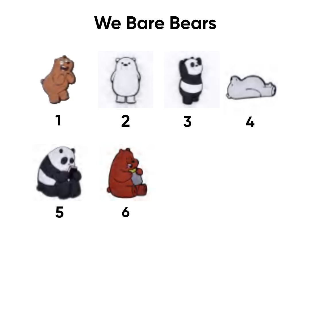 We bare bears pins