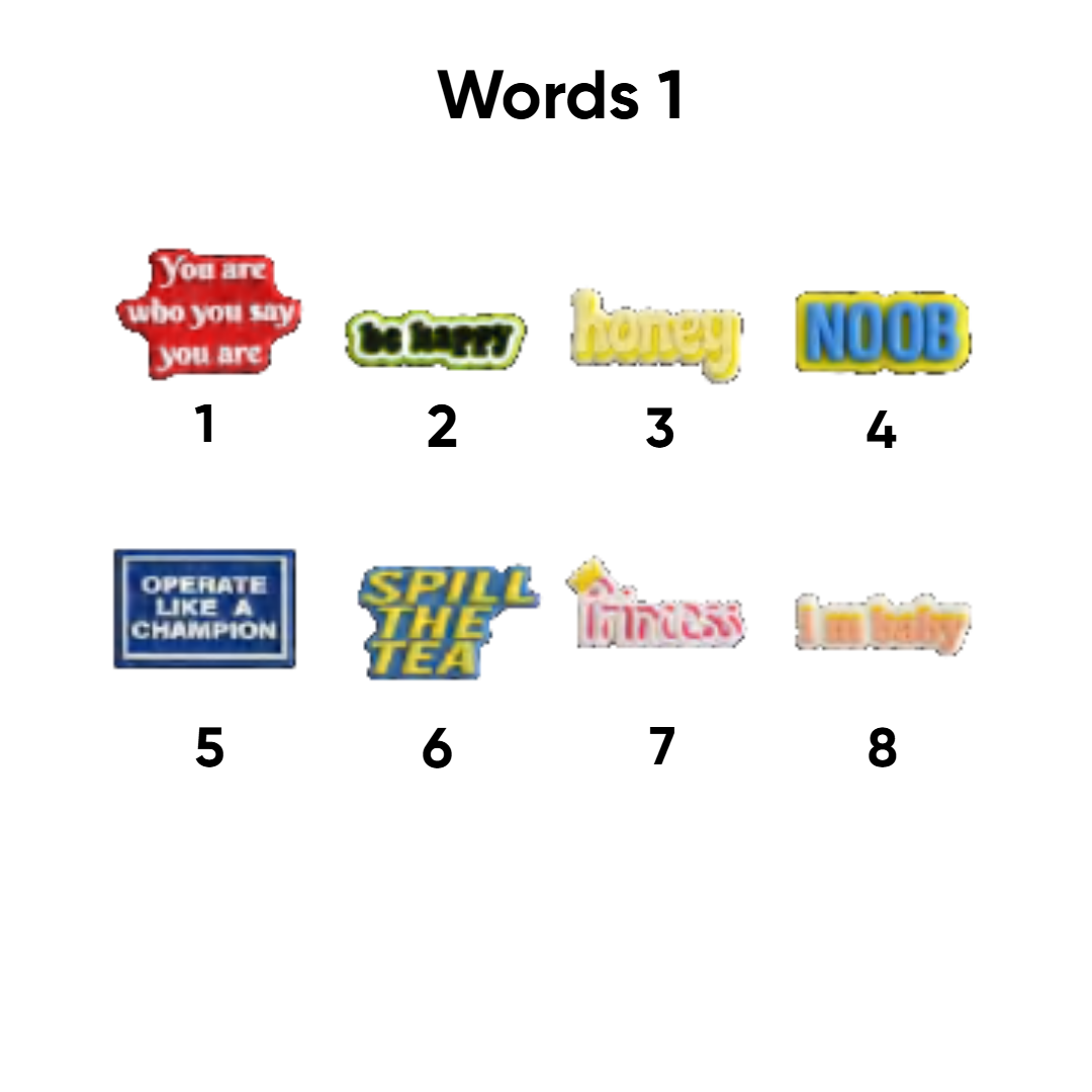 Words 1 pins