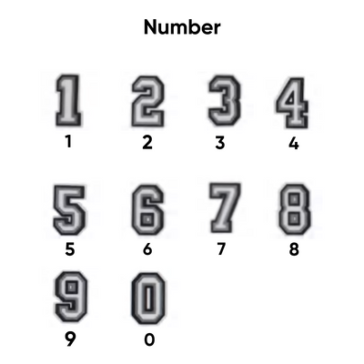 Numbers pins