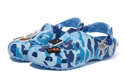 BAPE x Crocs Classic Clog 'ABC Camo - Blue'