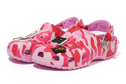 BAPE x Crocs Classic Clog 'ABC Camo - Pink'