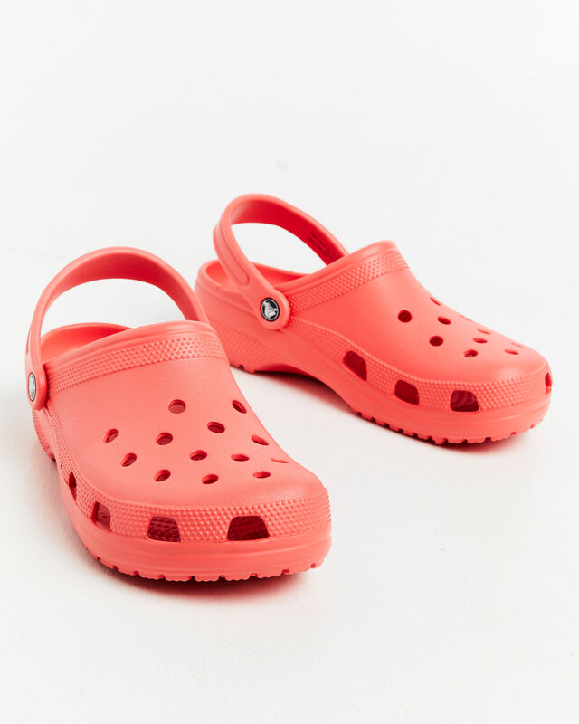 classic clog sandals in Watermelon Red