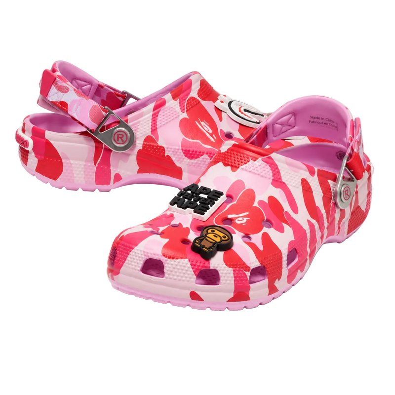 BAPE x Crocs Classic Clog 'ABC Camo - Pink'