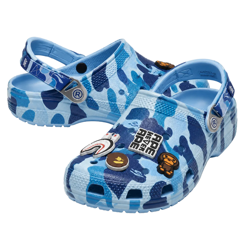 BAPE x Crocs Classic Clog 'ABC Camo - Blue'