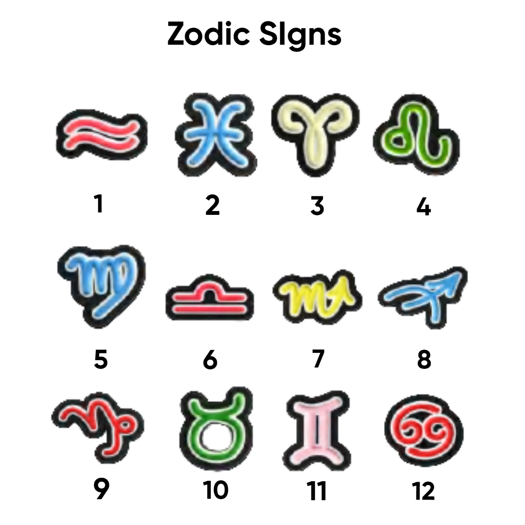 Zodiac signs pins