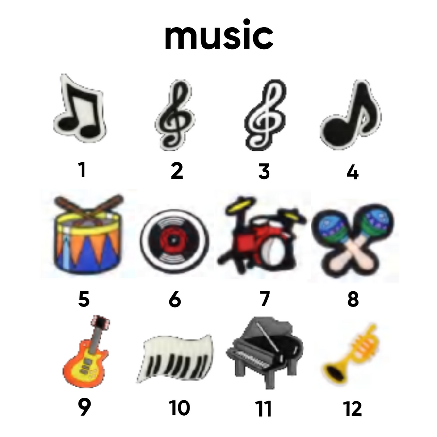 Music pins