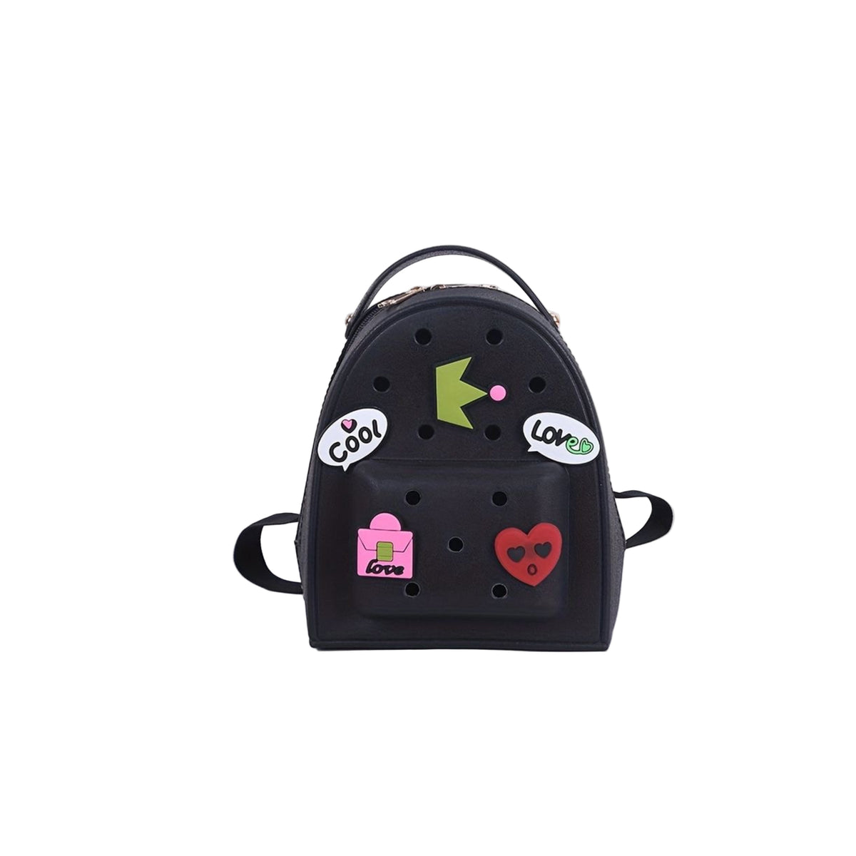 Black crocs back-bag