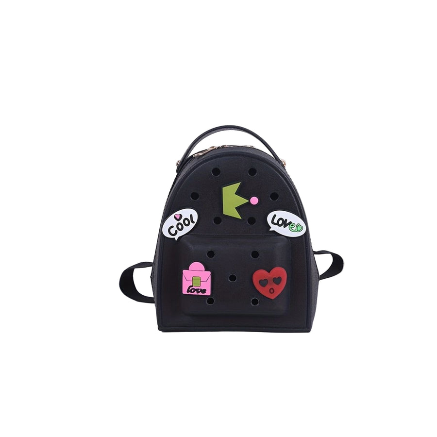 Black crocs back-bag