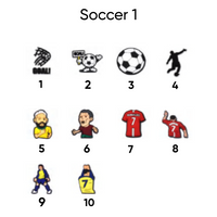 Soccer pins