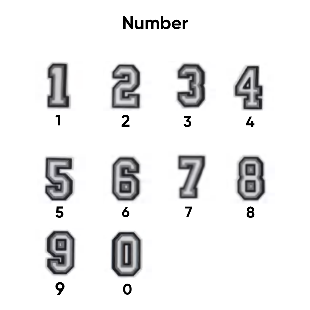 Numbers pins