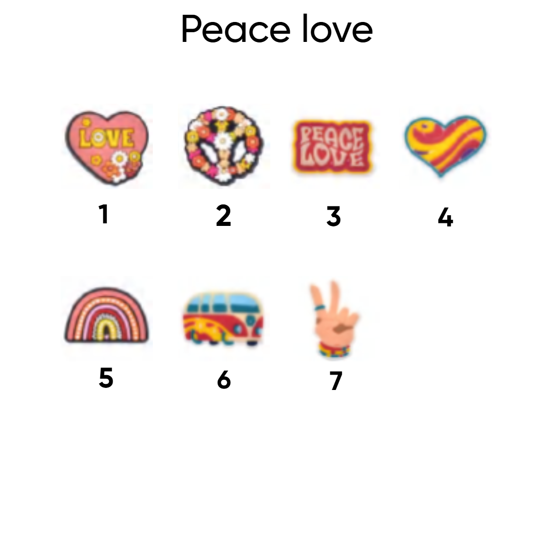 Peace love pins