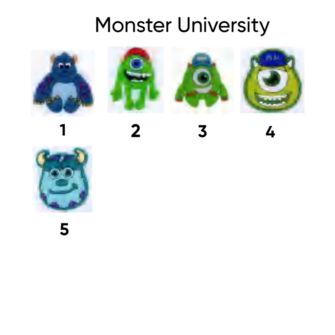 Monster university pins
