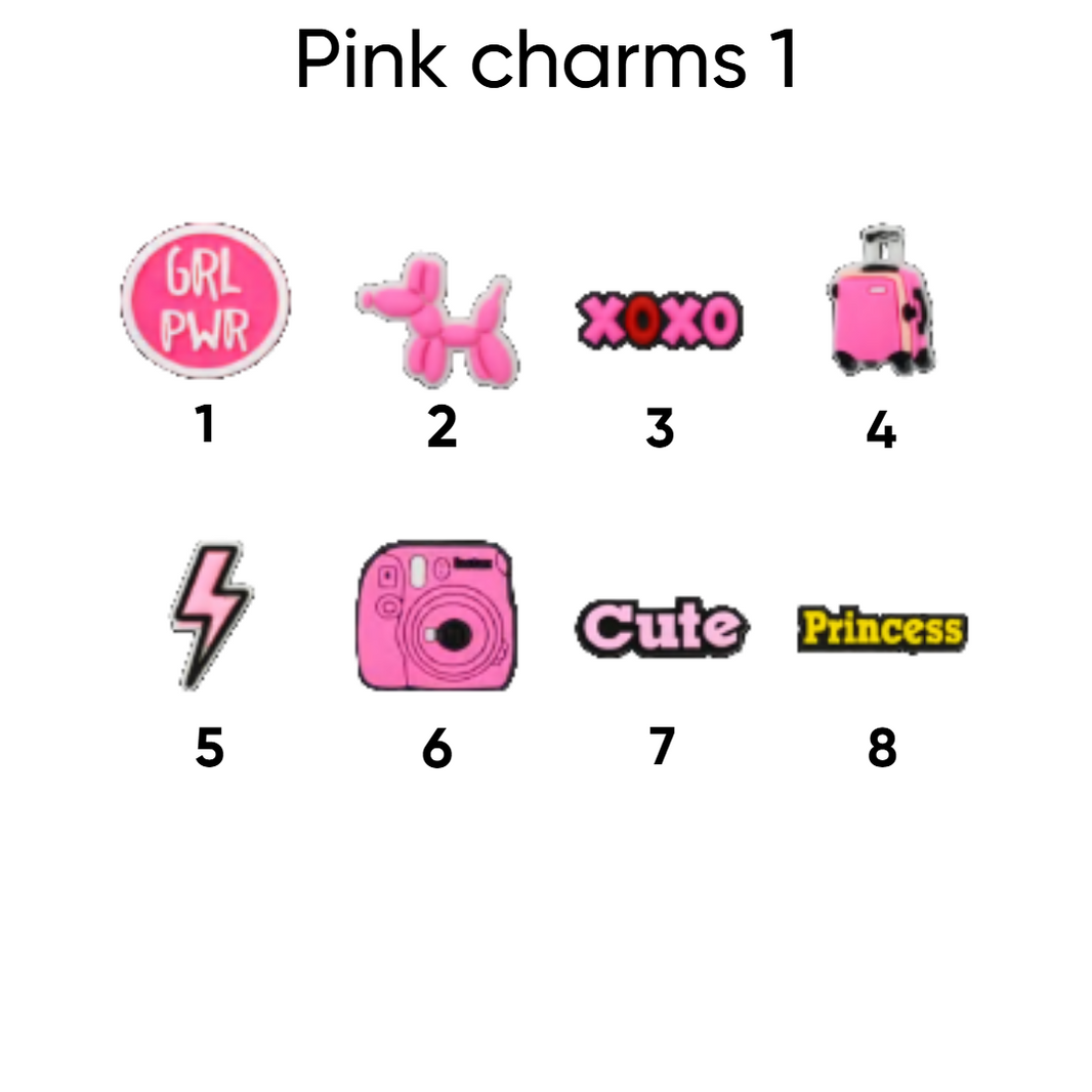 Pink charms 1 pins