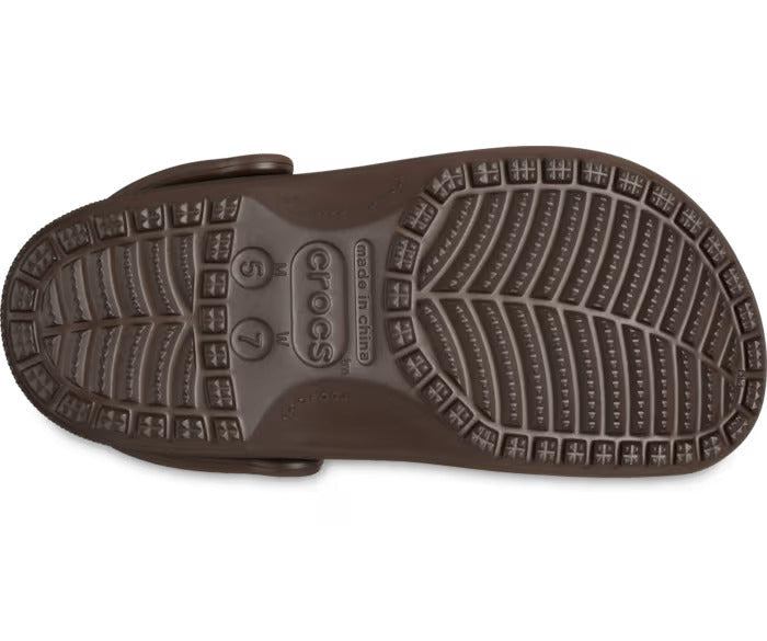 classic clog sandals in Coffee Brown