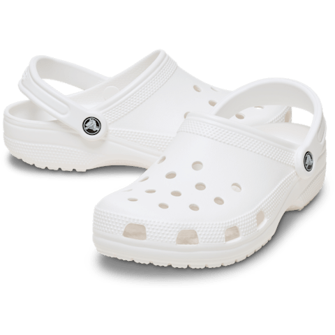 classic clog sandals in white